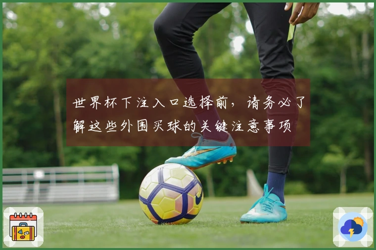 世界杯下注入口选择前，请务必了解这些外围买球的关键注意事项